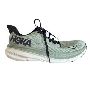 Hoka One One Clifton 9 Green Running Shoes, Size 8.5 D